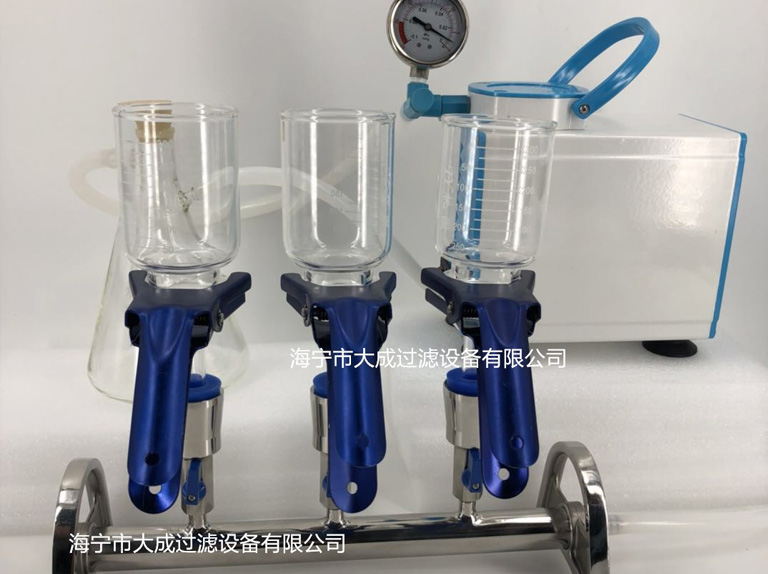 不锈钢三联薄膜过滤器(玻璃杯式)